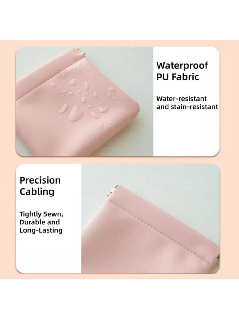 4 PCS Mini Cosmetic Bags for Purse - Small Makeup Pouches & Coin Holders